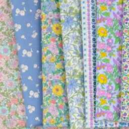 Liberty Floral Baby Crib Sheet, Purple Pink Forget Me Not Blossom Nursery Bedding, Ditsy Flower Girl Fitted Cot Changing Pad Cover - thumbnail 2