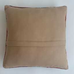 Handmade Cushion Cover, Multicolour Turkish Rug Cushion, Pillow, Decorative Kilim 16''x16''/40x40 cm - thumbnail 4