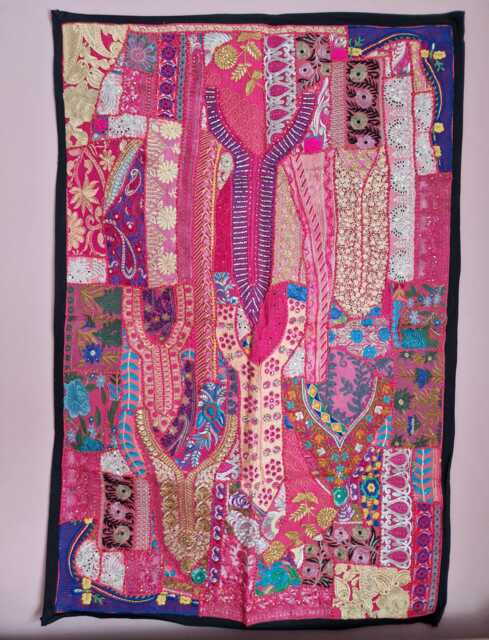 Large Handcrafted Wall Hanging 100x150cm. Vintage Home Indian Style - image 1