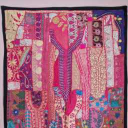 Large Handcrafted Wall Hanging 100x150cm. Vintage Home Indian Style - thumbnail 3