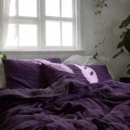 Violet Linen Duvet Cover Soft 1 Medium Weight Cover Breathable Stonewashed Comfort - thumbnail 3