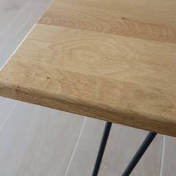 Structure Steel Design Large Oak Square Coffee Table - thumbnail 2