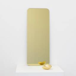 Quadris??? Rectangular Gold Tinted Frameless Contemporary Mirror, Xl - thumbnail 3