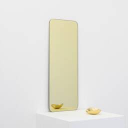 Quadris??? Rectangular Gold Tinted Frameless Contemporary Mirror, Xl - thumbnail 2