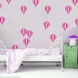 Hot Air Balloon Wall Decals Kids Nursery Decor - thumbnail 3