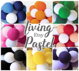20 Handmade Cotton Yarn Balls For String Lights - Only - No Cord Or Included