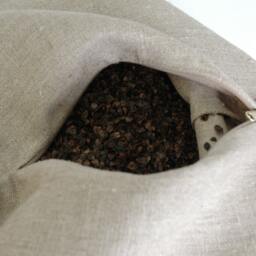 Small Buckwheat Pillow Natural Linen Zero Waste 12'x16'/30x40cm Ortopedic Buckwheat Travel Size Neck - thumbnail 3