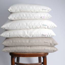 Small Buckwheat Pillow Natural Linen Zero Waste 12'x16'/30x40cm Ortopedic Buckwheat Travel Size Neck - thumbnail 4