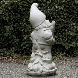 Forest Gnome Decoration Concrete Garden Statue Deer Companion Sculpture Fairy With Deer Figure Outdoor Ornament Lover Gift - thumbnail 4