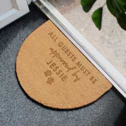 "Personalised Dog Doormat Housewarming ""Approved By The Pet" - thumbnail 2