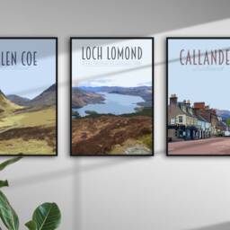 Isle Of Skye Travel Poster - Retro Style Scotland Travel Print, Postcard Featuring Skye, Old Man Storr Art Poster - thumbnail 3