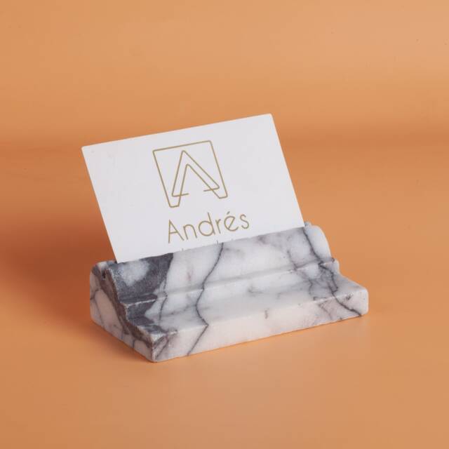 Marble Business Card Holder, Stone Wedding Place Holders, Stand, Display Menu Photo Jewelry - image 1