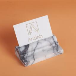 Marble Business Card Holder, Stone Wedding Place Holders, Stand, Display Menu Photo Jewelry - thumbnail 2
