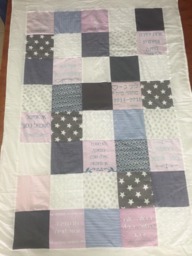 Graduation Gift For Friend Gift, Memory Patch Quilt, Photo Custom Throw Blanket, 100% Cotton Personolized Quilt