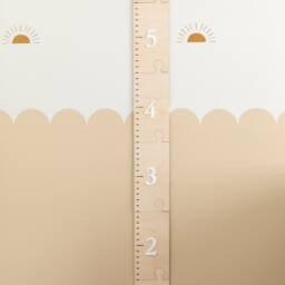 Growth Chart Ruler 3D - Playroom Decor Wood 1st Birthday Gift Nursery Signs Kids Wall Art New Baby - thumbnail 2