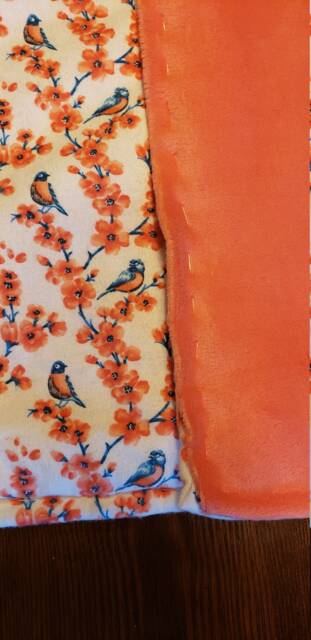 Girl Bird Blanket - Flower Baby Shower Gift Kids Room Toddler Spring Throw - image 1