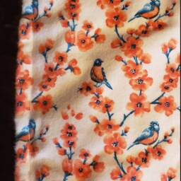 Girl Bird Blanket - Flower Baby Shower Gift Kids Room Toddler Spring Throw - thumbnail 4