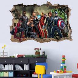 Superheroes Avengers Spiderman Hulk Ironman Wall Sticker Decal Mural Poster Decor 396 - thumbnail 2