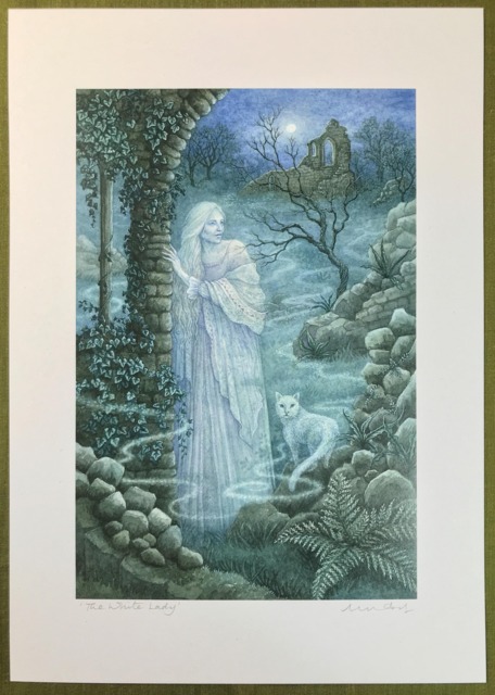 "The White Lady - Print From The ""Forest Of Enchantment Oracle" - image 1