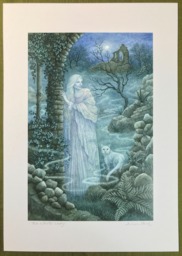 "The White Lady - Print From The ""Forest Of Enchantment Oracle" - thumbnail 1