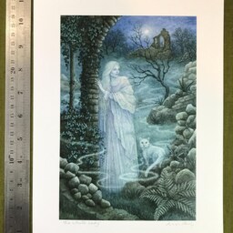 "The White Lady - Print From The ""Forest Of Enchantment Oracle" - thumbnail 3