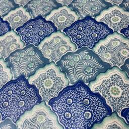 Scalamandre Akira Porcelain Blue Cushion Cover Pillow Double Sided Home Interior - thumbnail 4