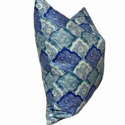 Scalamandre Akira Porcelain Blue Cushion Cover Pillow Double Sided Home Interior - thumbnail 2