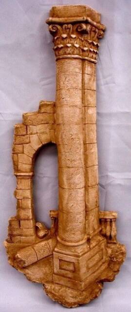 Greek Art Athena Column Arch Wall Sculpture Home Decor Plaque - image 1