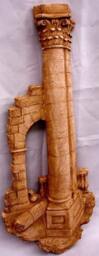 Greek Art Athena Column Arch Wall Sculpture Home Decor Plaque - thumbnail 2