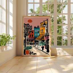 Brixton Market Travel Poster South London Street Art Print - thumbnail 2