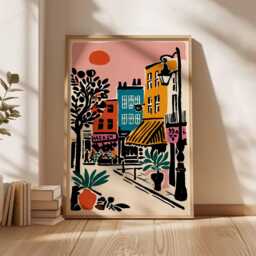 Brixton Market Travel Poster South London Street Art Print - thumbnail 3