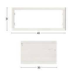 Swebe Bedside Table - Floating For Wall Mounting - thumbnail 4