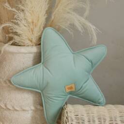 "Velvet Star Pillow ""Mint" - thumbnail 2