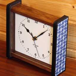 Vintage Style Mantel Clock - New 21cm Handmade Mid Century Retro Unique Wooden Desk Wall Gift Off The Clocks - thumbnail 2