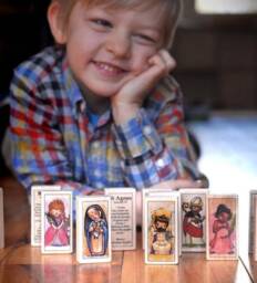 Bl Gisela Patron Saint Block With Gift Bag // First Queen Of Hungary Catholic Toys By Almondrod - thumbnail 3