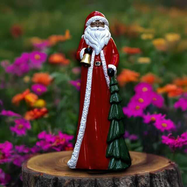 Concrete Santa Claus Statue Realistic Sculpture Outdoor Christmas Decoration Holiday Garden Winter Ornament Lover Gift - image 1