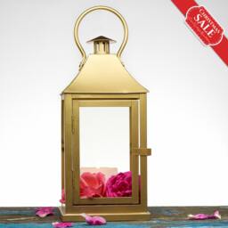 Rustic Farmhouse Outdoor Metal Lantern For Candle, Moss Balls Decor, Front Porch, Forest Mountain Wedding, Dried Herbs, Limited Quantity - thumbnail 3