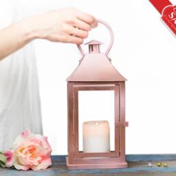 Rustic Farmhouse Outdoor Metal Lantern For Candle, Moss Balls Decor, Front Porch, Forest Mountain Wedding, Dried Herbs, Limited Quantity - thumbnail 2