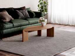 Unique Coffee Table - Modern Coffee Table Wooden Oak Scandi Shape