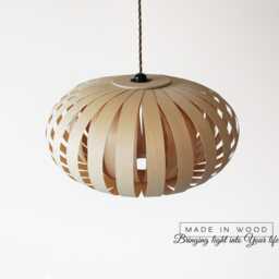 Pendant Lamp From Ash & Birch. Xl - Large Model - Lampshade Lighting Patio Hanging Light - thumbnail 2