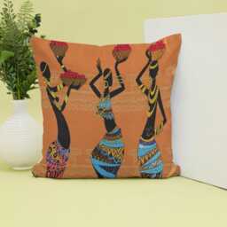 African Women Cushion Cover Tribal Art Home Decor
