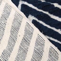 Moroccan Rug, 6x10 Ft Beni Ouarain Rug, Fabulous White & Black Carpet - thumbnail 4