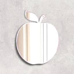 Personalized Apple Acrylic Mirror Custom Engraved Wall Art - thumbnail 2
