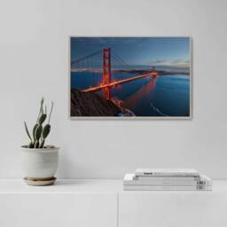 Golden Gate Bridge, San Franciso Wallpaper , Francisco Nature Decor, Bridge Wall Art, Photo, Norcal Canvas, Hdr - thumbnail 2