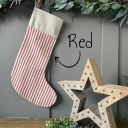 Personalised Avery Stripe Christmas Stockings - 6 Colours Available - thumbnail 3