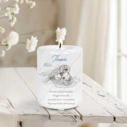 Personalised Ceramic Candle, Baby Memorial, Memorial Tealight Holder, Loss, Remembrance Sympathy Gift - thumbnail 2