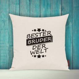 Pillow Covers, Pillow Decoration, Best Brother in The World, Decorative Pillow, Cuddly Siblings - thumbnail 2
