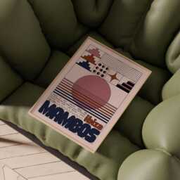 Mambos Ibiza Club Print - Poster Wall Art Geometric Funky Dj Clubbing Patterned Bauhaus House Music - thumbnail 2