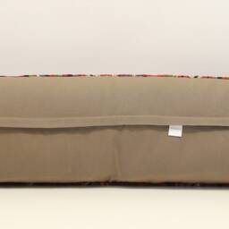 Handmade King Size Kilim Lumbar Pillow Cover, 12x48 Inch - thumbnail 4