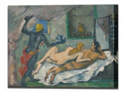 Paul Cezanne, Canvas Art Wall Art, Afternoon in Naples Decor Print Ready To Hang - thumbnail 1